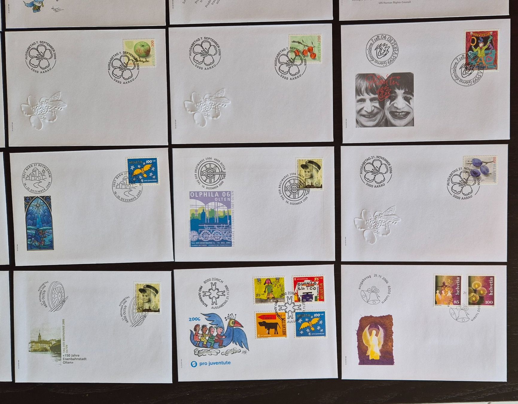 Alle Briefmarken: Jahresserie 2006 ET Briefe – Gebraucht aus Buus von papillon098 4