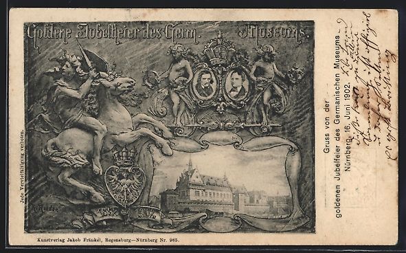 Cancelleria postale: Nürnberg, Goldene Jubelfeier des German – Usato da Berlin venduto da bartko-reher