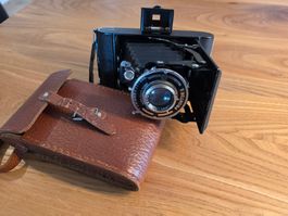 Balgenkamera Prontor II mit Tasche gebrauchter Zustand