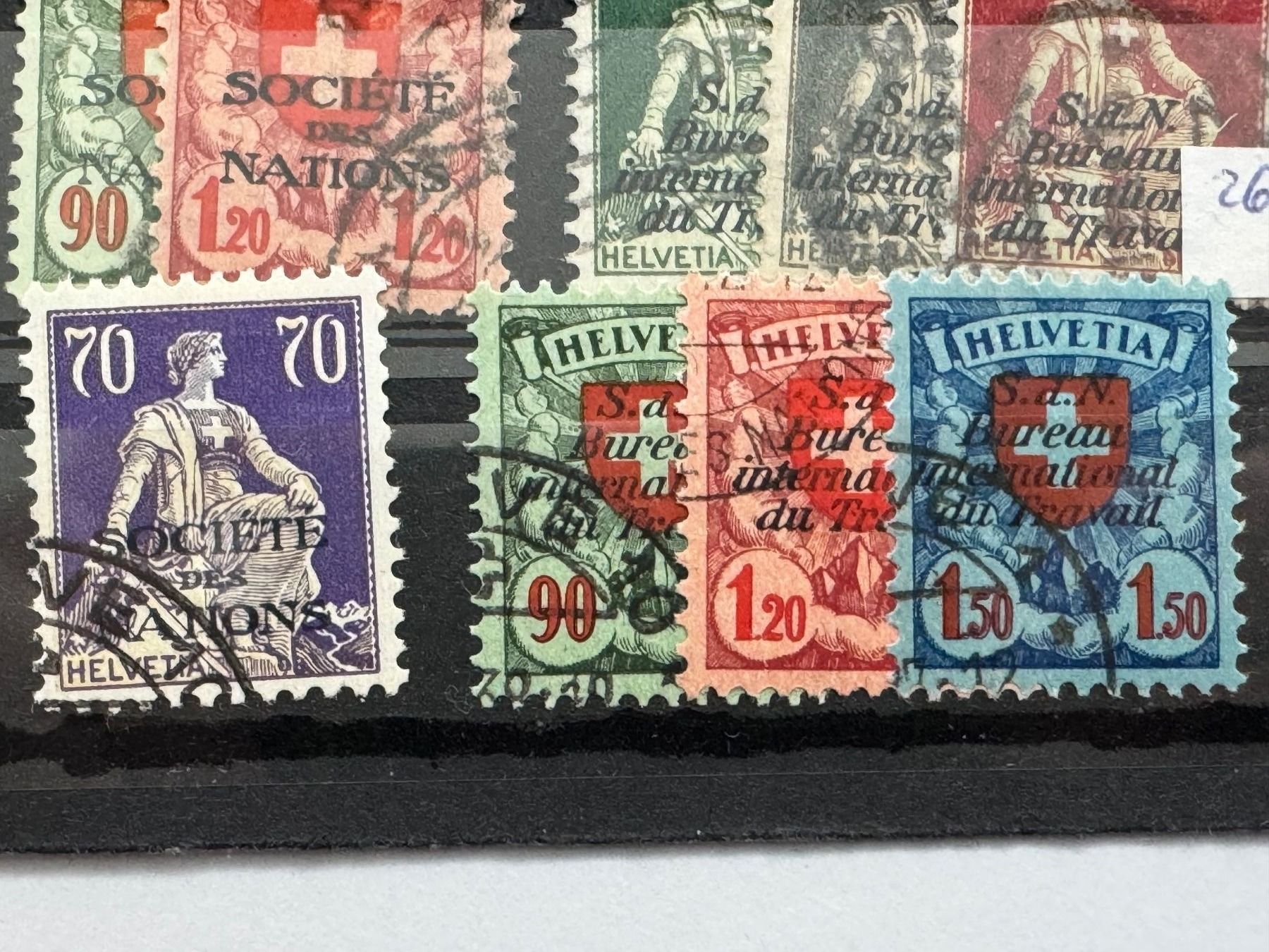 Tutti i francobolli: 1924 diverse Dienstmarken, gestempelt – Usato da Küssnacht am Rigi venduto da POSTOMASTER 3