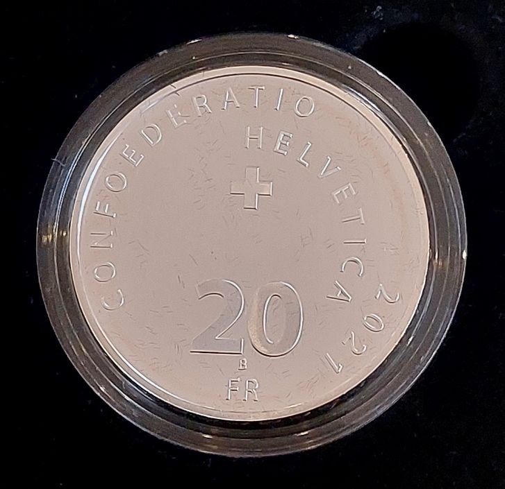 Tutti le monete: 2021 20 Franken Silber pp Illusion - Viadukt Box – Nuovo (secondo la descrizione) da Arch venduto da moneyswiss 2