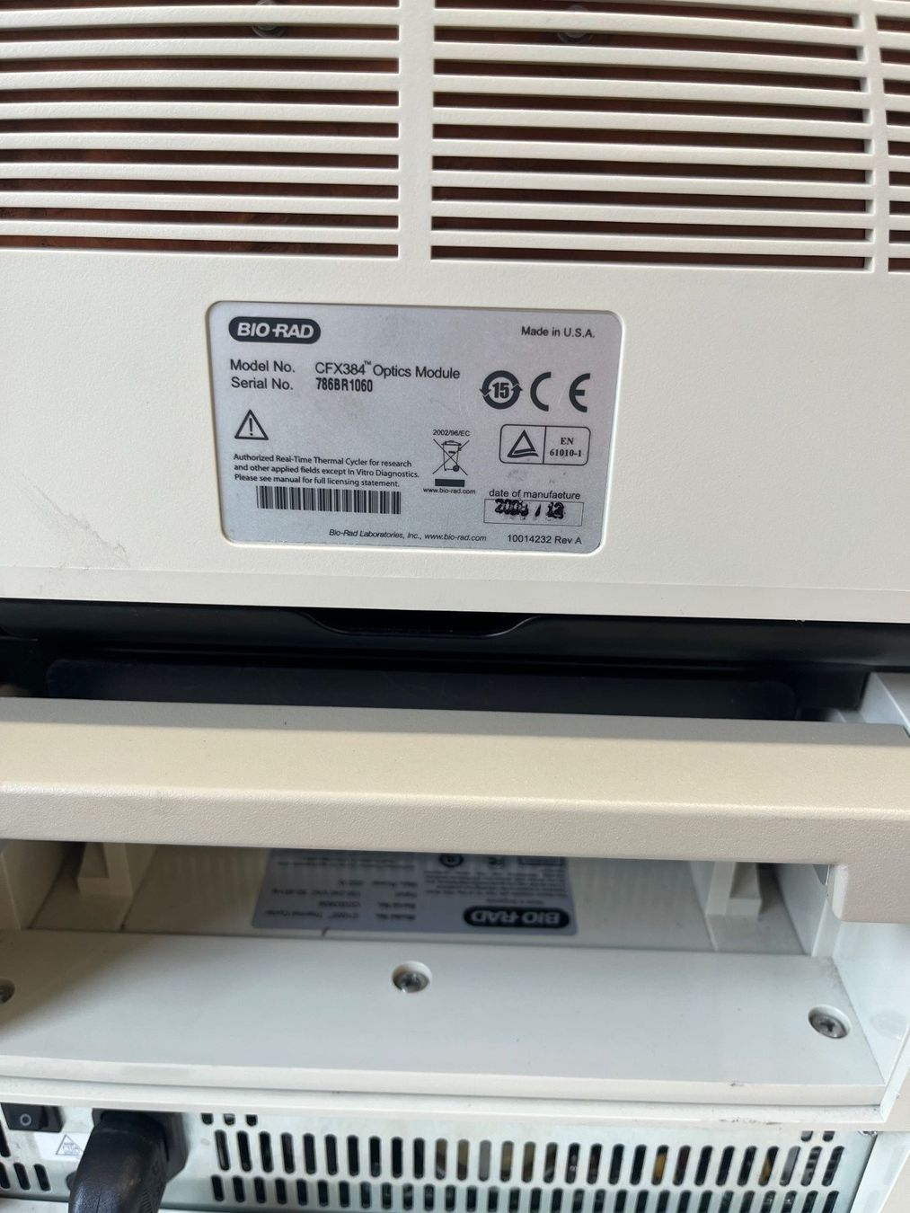 Accessori da laboratorio: Biorad C1000 Thermo Cycler mit CFX384 Optics Module – Usato da Niederdorf venduto da LeptonAG_Labor 9