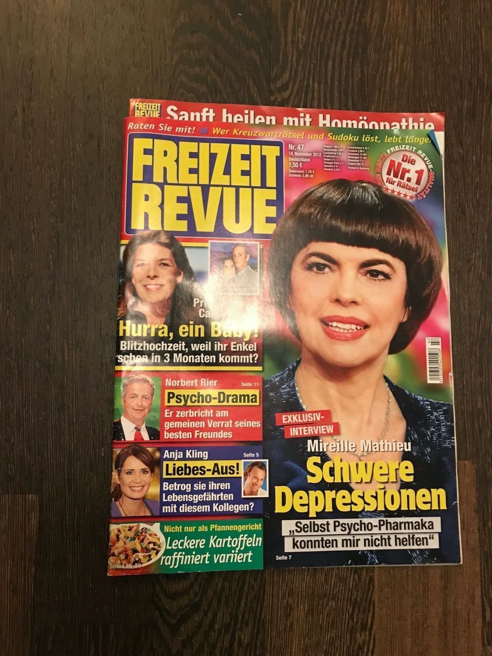 Revues & Magazines: Freizeitrevue, 14.11.2012, Mireille Mathieu, Anja Kling... – Neuf (Voir description) à Zürich par Tarafo5