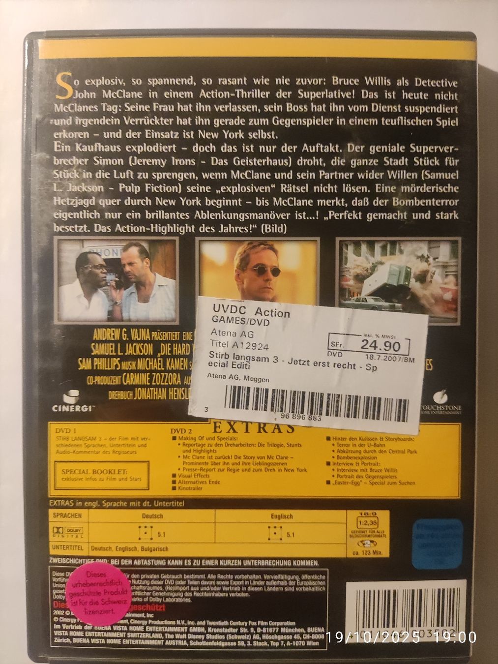 Tutti i DVDs: Stirb langsam Jetzt erst recht 2 Disc-Set – Usato da Basel venduto da Alacant 1