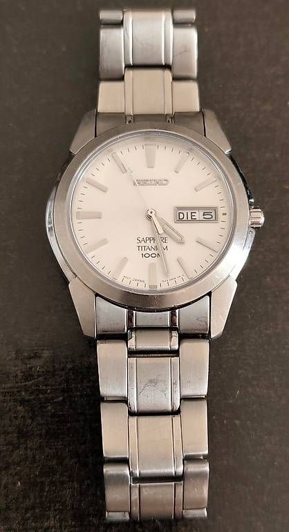 Seiko Orologi: Seiko Sapphire Titanium 100 M - neue Batterie – Usato da Zürich venduto da yru_ms5j