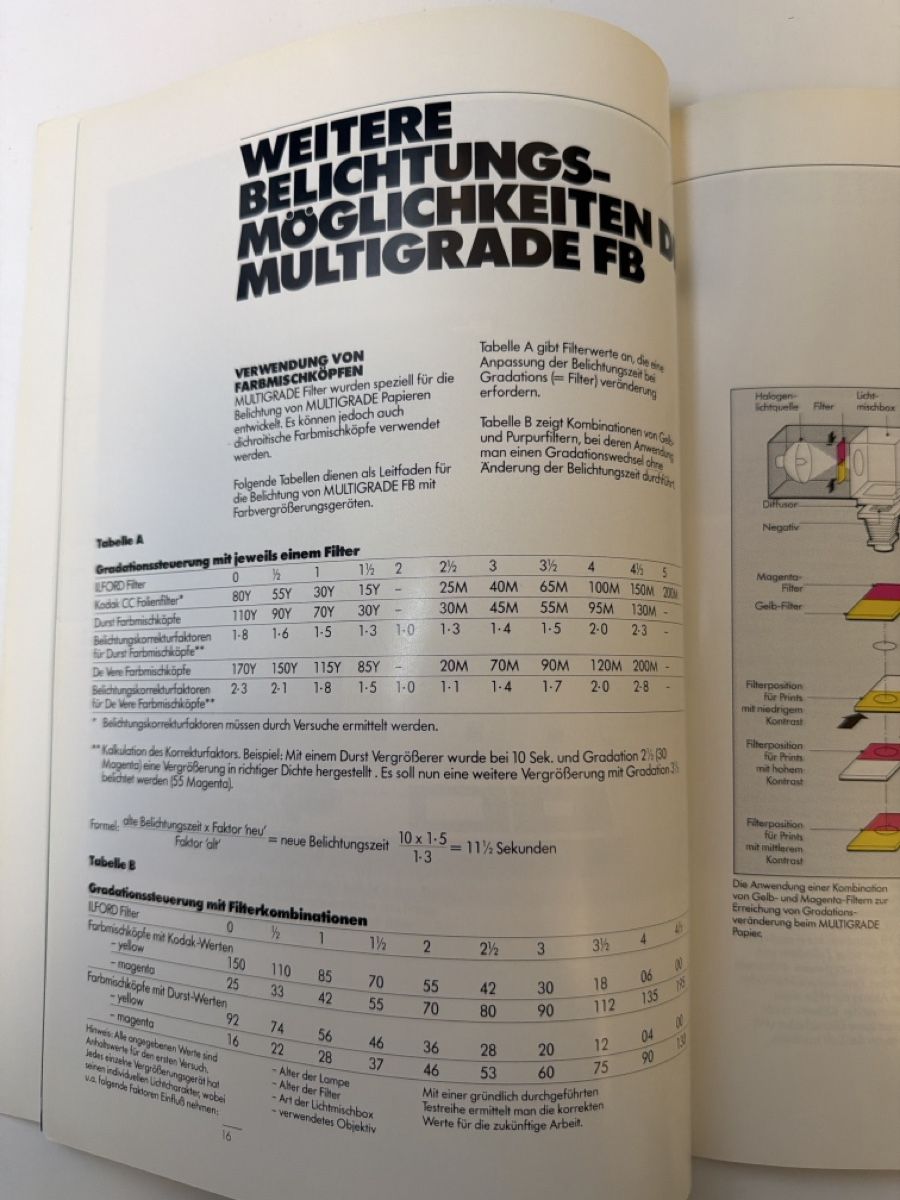 Libri: Ilford Multigrade FB Baryt Handbuch gebraucht – Usato da Zürich venduto da Townes64 1