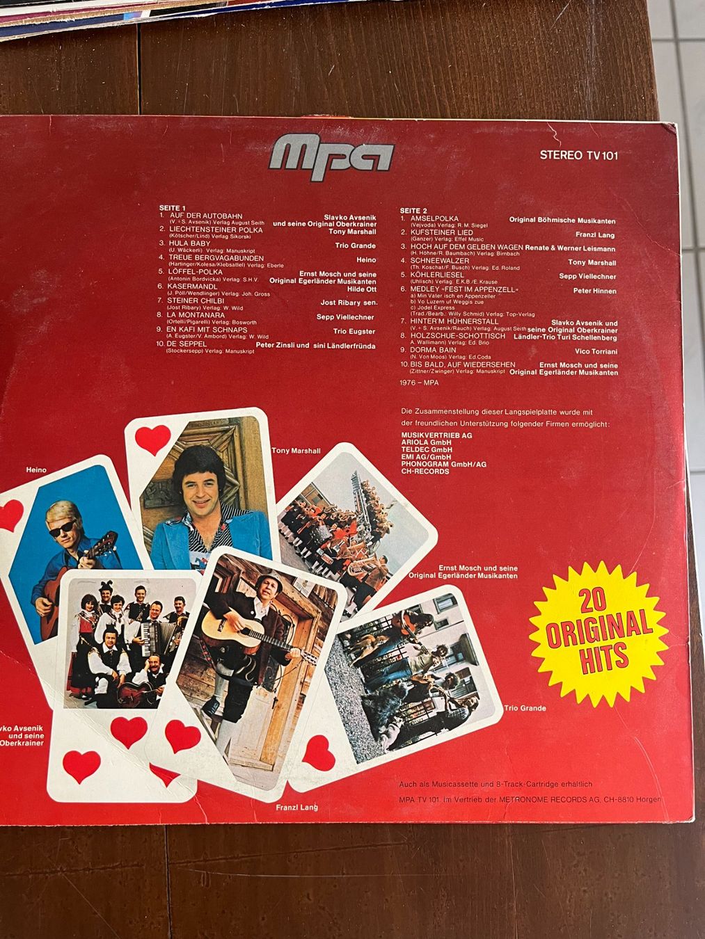 Vinyles: LP.  Volksmusik Hits – D'occasion à Dintikon par Redgar58 1