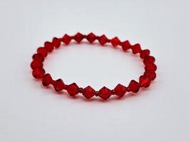 Damenarmband Bracelet Swarovski Kristalle in Light Siam Rot