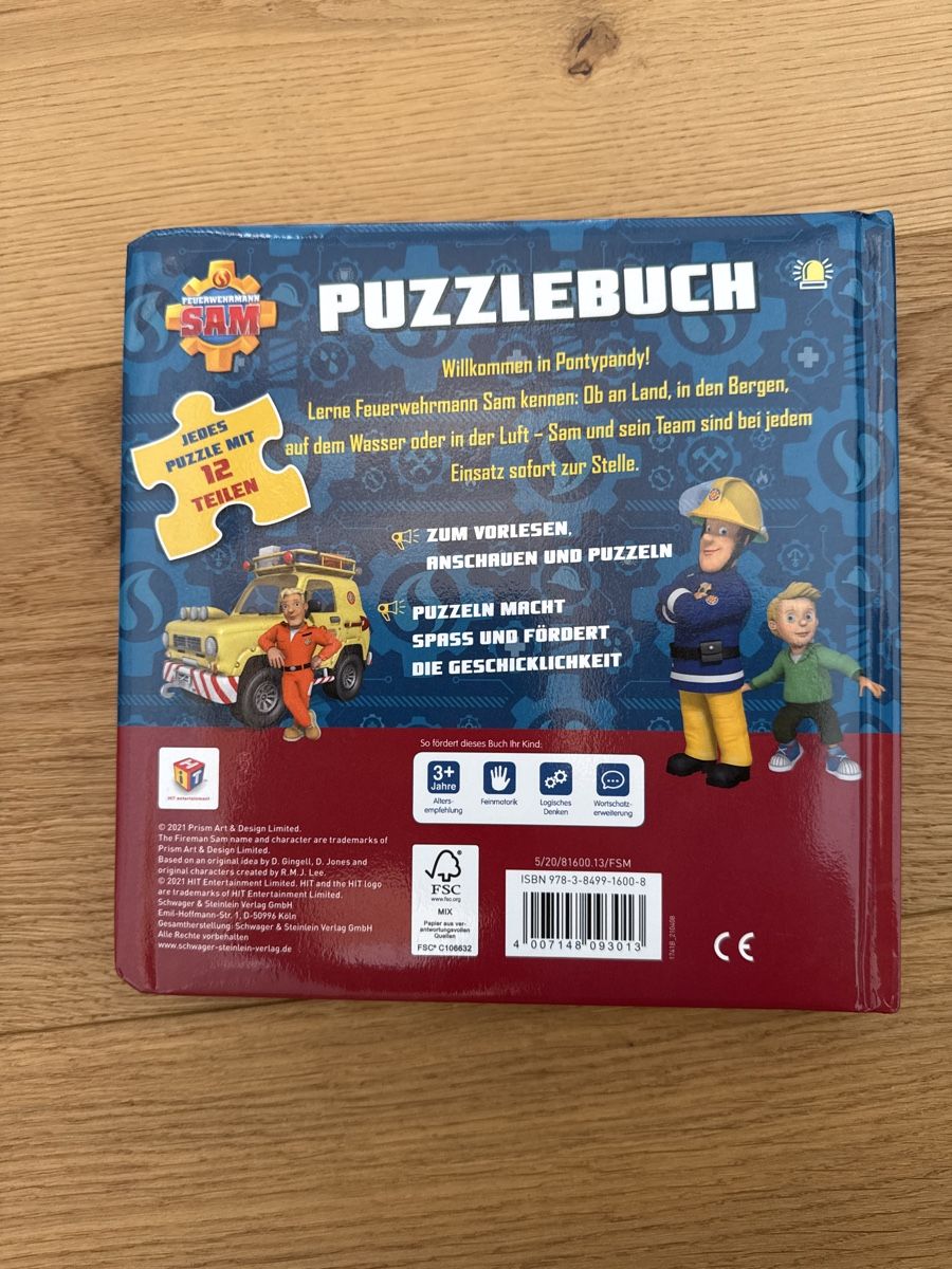 Libri: Feuerwehrmann Sam Puzzle-Buch 3+ – Usato da Raron venduto da cathy123 3