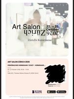 Ticket Art Salon Zürich 2026 Vernissage 22. Oktober 26