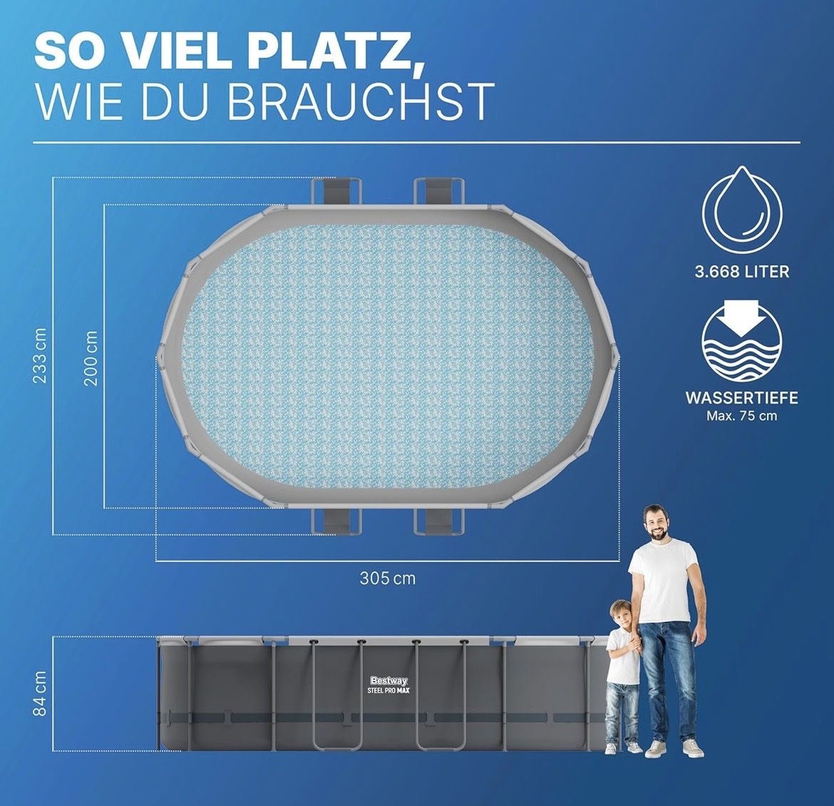 Bestway Schwimmbad: Bestway Pool mit Sandfilter Pumpe  – Gebraucht aus Buchs ZH von man_v7y7 3
