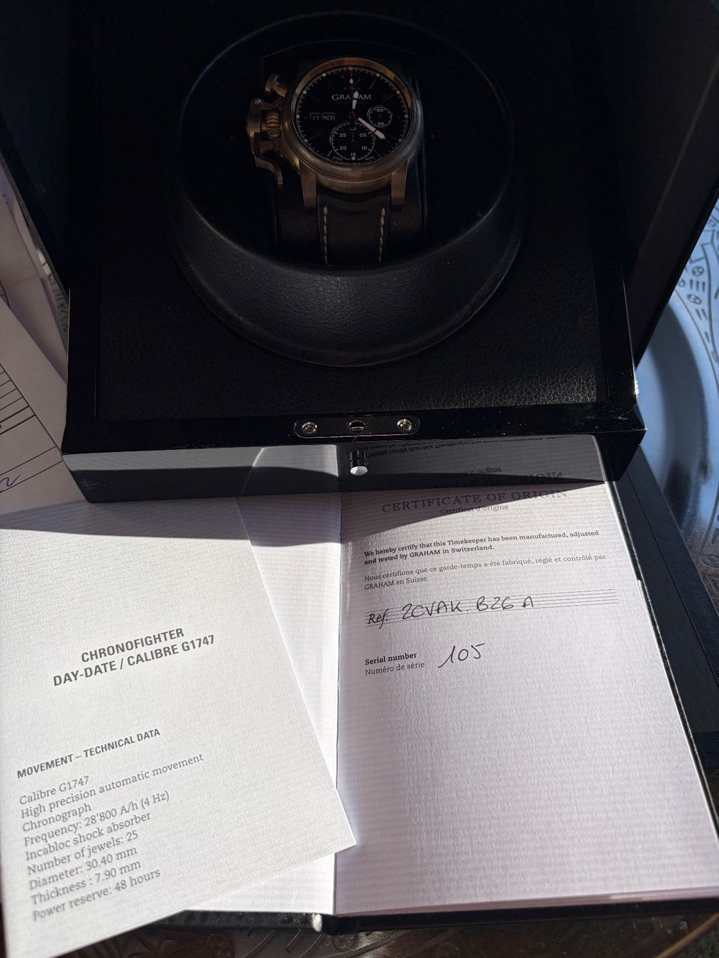 Graham Montres: GRAHAM CHRONOFIGHTER BRONZE VINTAGE – D'occasion à Rütihof par elcheffe81 9