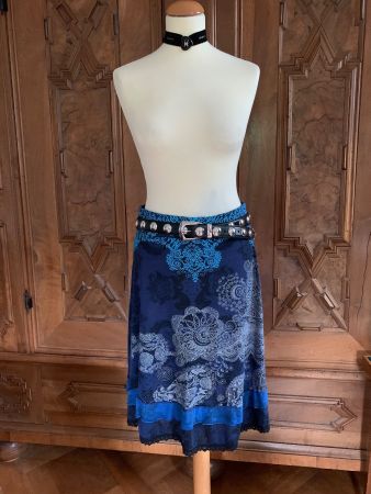 DESIGUAL Rock   Größe: M Farbe: Schwarz Blau Marine