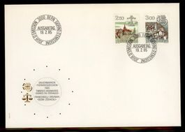 1985, FDC, Tierkreiszeichen (Nr. 690–691)