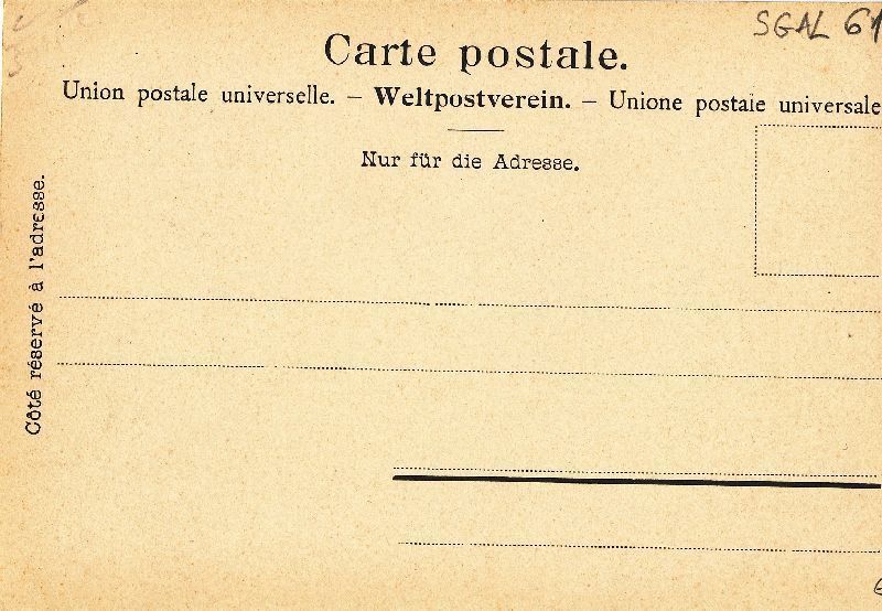 Cartoline postali: St. Gallen - Klosterplatz + c1900 – Usato da Emmenbrücke venduto da teestube 1
