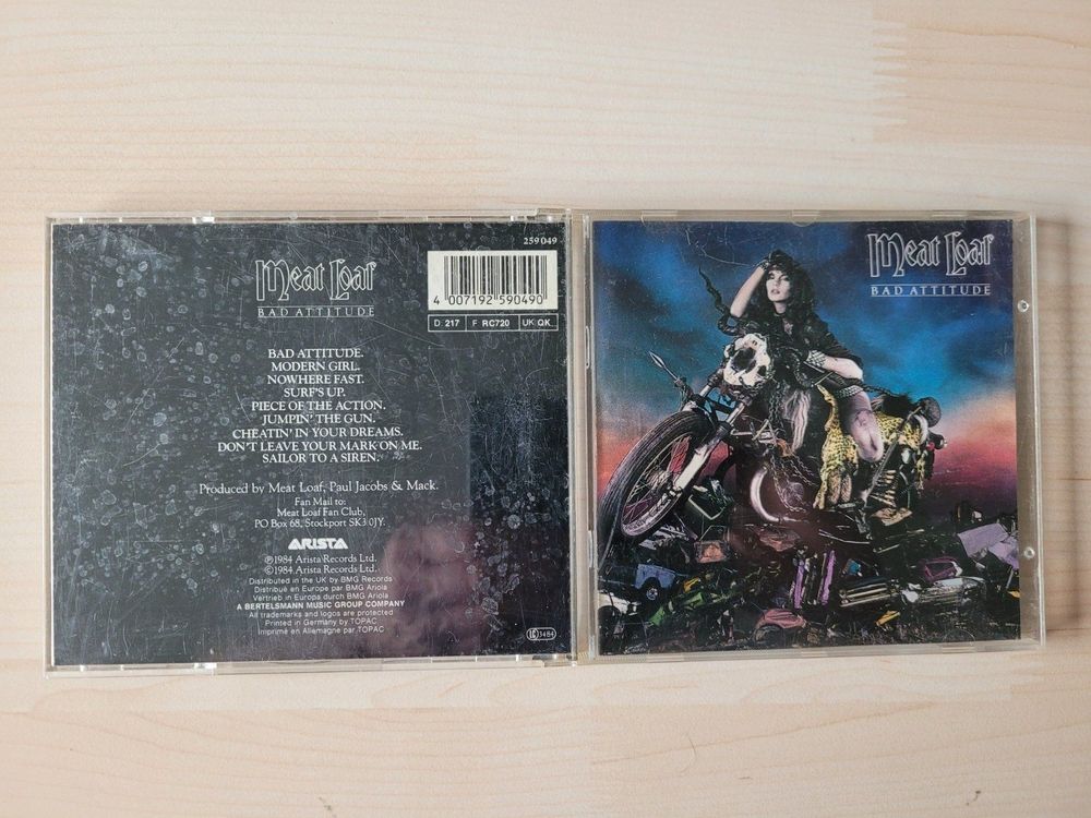 Meat Loaf Bad Attitude CD 1984 Kaufen auf Ricardo