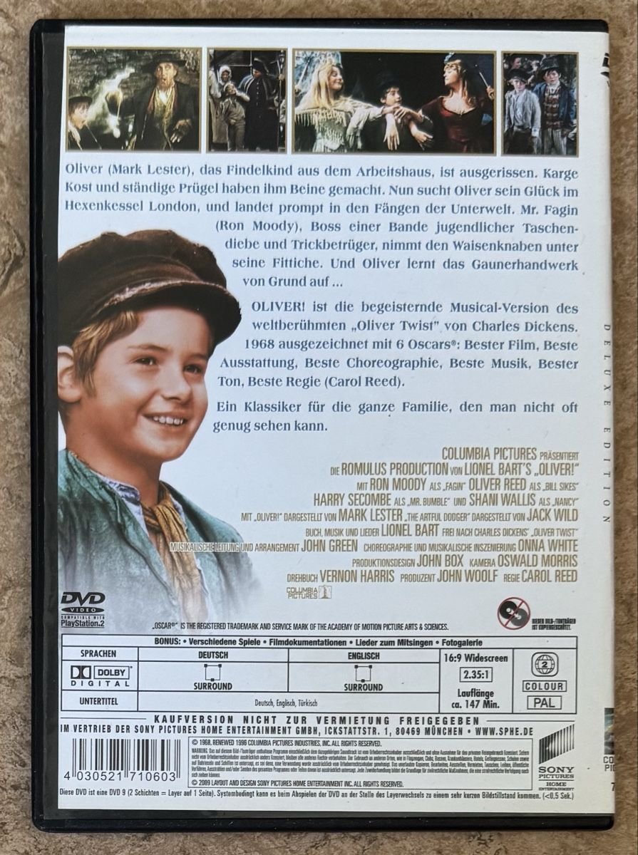 Alle DVDs: OLIVER! – Neu (gemäss Beschreibung) aus Dietikon von AndreaSch01 1