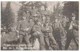 Wiederholungskurs 1910 Bat. 44 2. Komp. 4. Zug