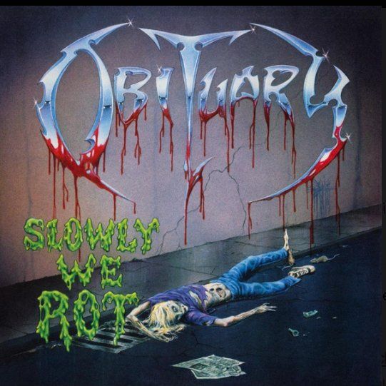 Dischi in vinile: Disque vinyle Obituary Slowly We Rot - Comme Neuf – Nuovo (secondo la descrizione) da etoy venduto da Vinyle-is-back.com