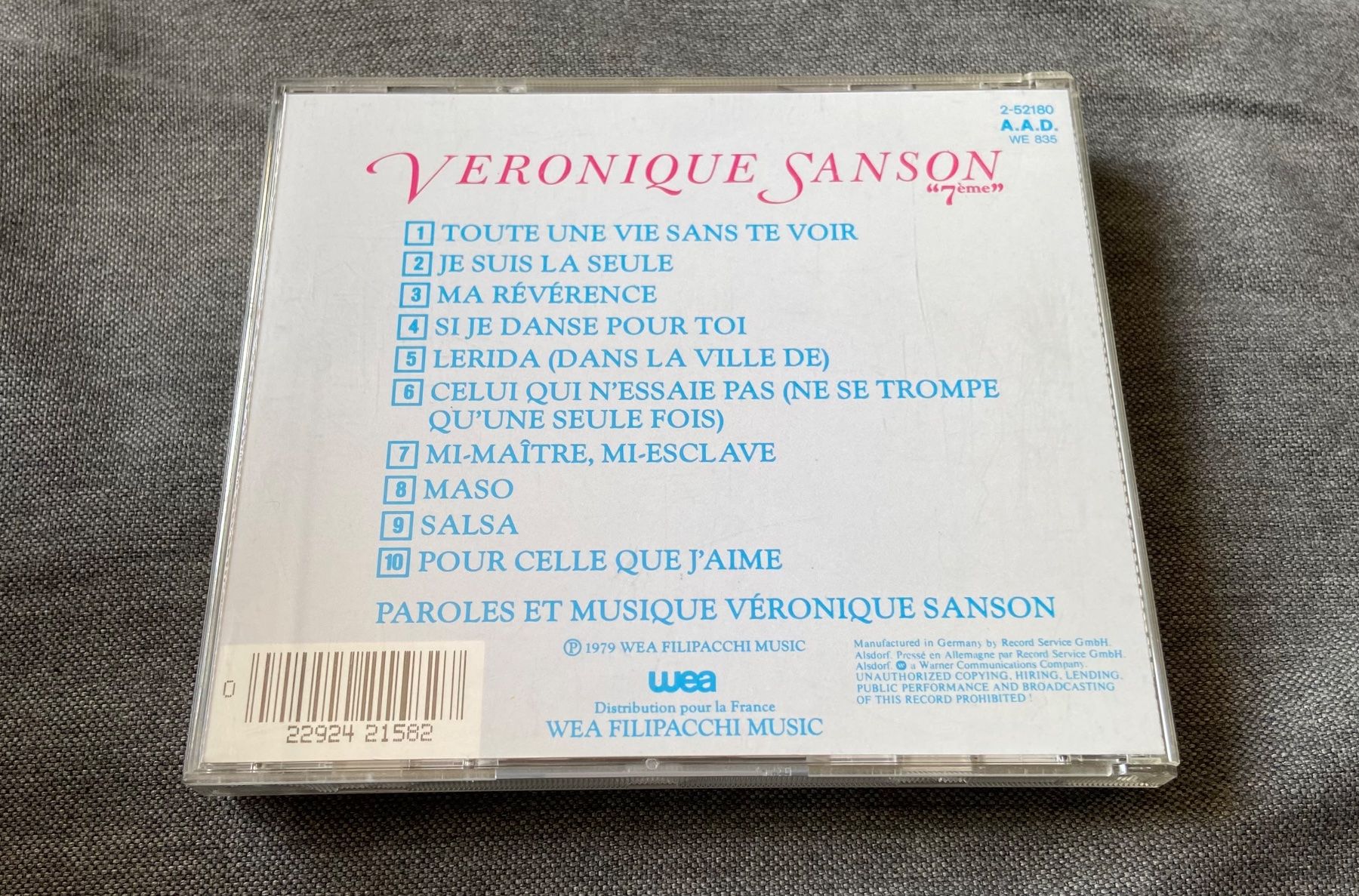 CDs: Veronique Sanson CD 7ème – Gebraucht aus Luzern von Lycka 1