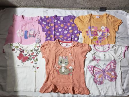 Mädchen T-shirt 6Stk. Grösse 86