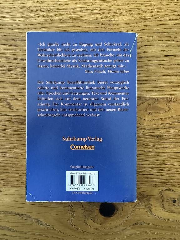 Bücher: Homo Faber - Max Frisch – Gebraucht aus Fehraltorf von eli_x28b 1