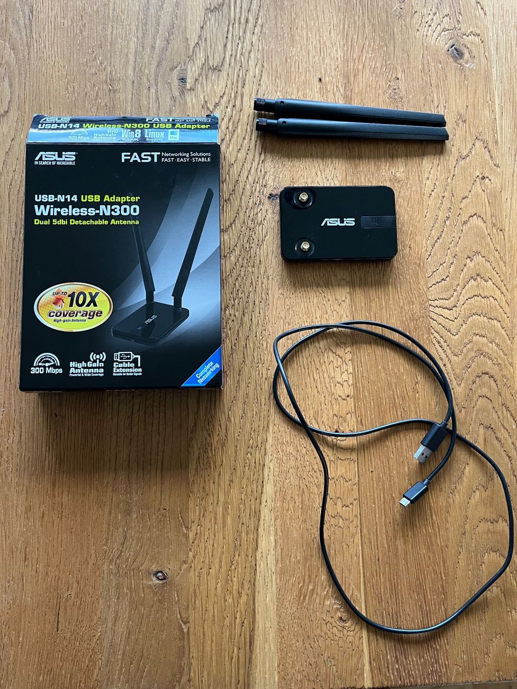 Unità & Adattatore: Asus USB-N14 N300 Wi-Fi USB Adapter – Usato da Meilen venduto da Mofline 1