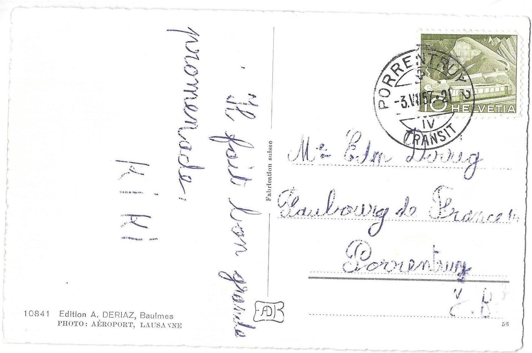 Cartoline postali: Tramelan Vue aérienne – Usato da Olten venduto da clotaldi 1