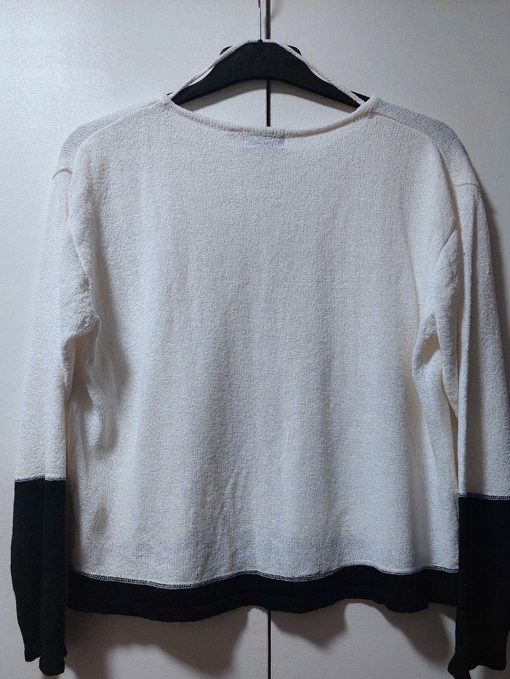 Maglioni & Felpe: Sergio City Feinstrick-Damenpullover, Weiß/Schwarz, Gr. L – Usato da Ostermundigen venduto da BagsAndMore 2