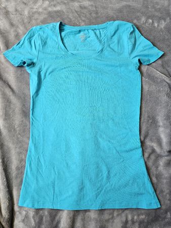 T-Shirt C&A Uni Türkis