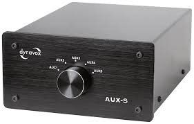 Equalizer: Dynavox AUX Switch 4:1 mit 4mal Cinch-Kabel – Neu und originalverpackt aus Würenlingen von Schneiderhifi