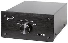Dynavox AUX Switch 4:1 mit 4mal Cinch-Kabel