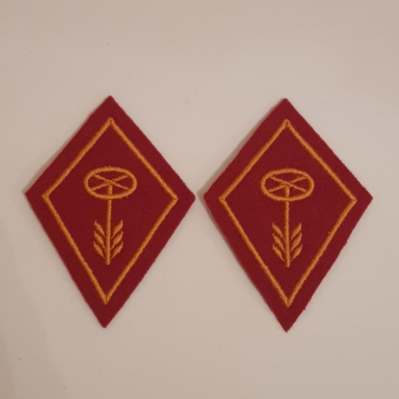 Schweizer Armee Patches: Kragenspiegel Schweizer Armee / Motorfahrer – Gebraucht aus Bern von Collins2