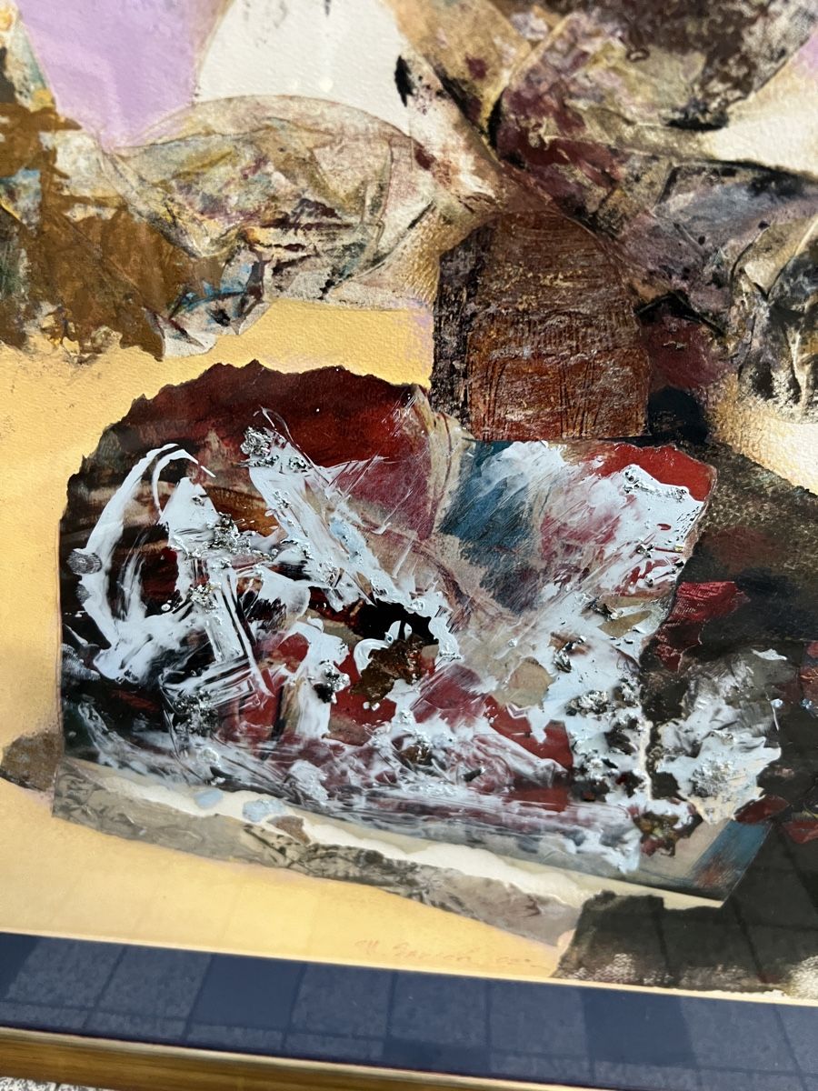 Tableaux: Tableau abstrait encadré, signé et daté 02 – D'occasion à Genève par Qanil77 2