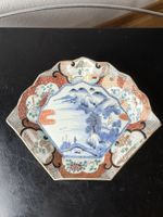 Large Antique Japanese Imari Porcelain Plate – 33 x 27 cm –