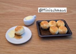 Handmade Dampfnudeln Set für Puppenhaus