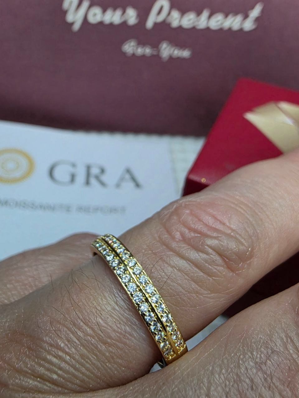 Anelli: Bague argent avec diamants de moissanite certifiés GRA – Nuovo e nell'imballaggio originale da Reconvilier venduto da Tsma67 6