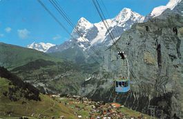 Mürren (BE) Schilthornbahn nach Birg Wetterhorn Eiger 14x9.5