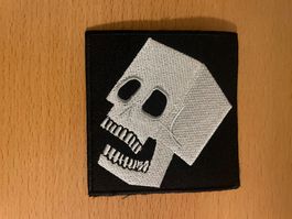 Block Head Skull Patch Sticker Aufnäher 553