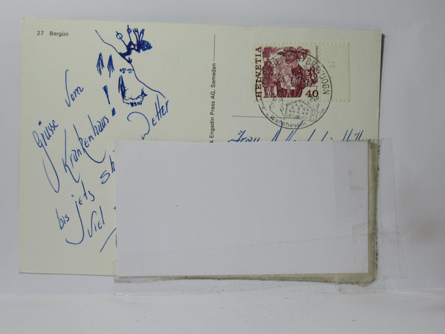 Cartes postales: Bergün , Kirche 1981 – D'occasion à Grenchen par Bluemchen1900 2