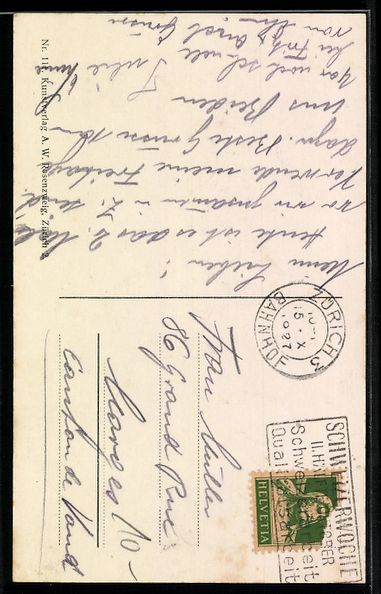 Cartoline postali: Zürich, Bahnhofstrasse mit Alfred Esche – Usato da Berlin venduto da bartko-reher 1