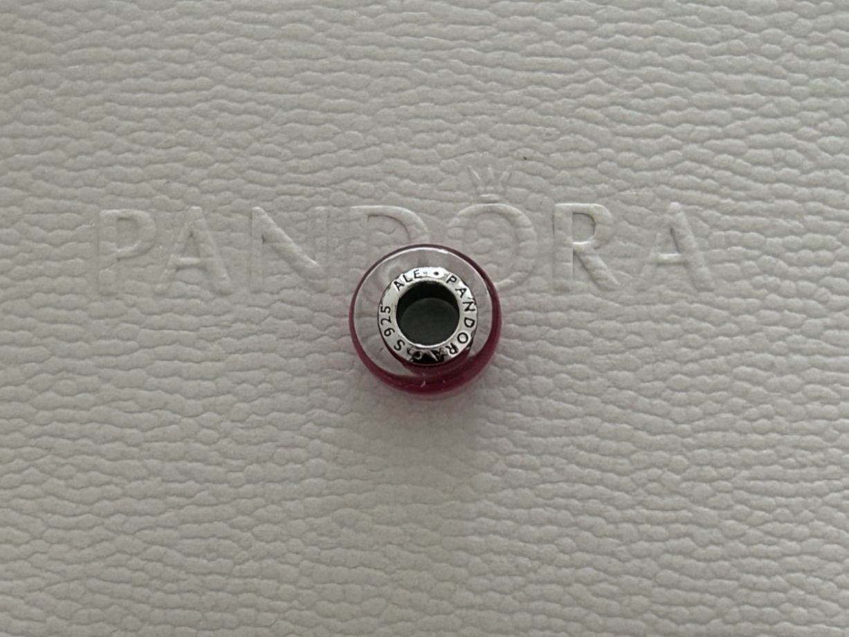 Pandora Ciondoli: Original Pandora Rosafarbenes Murano-Glas Mini-Charm – Nuovo (secondo la descrizione) da Rheinfelden venduto da Boutique_Luxe 1