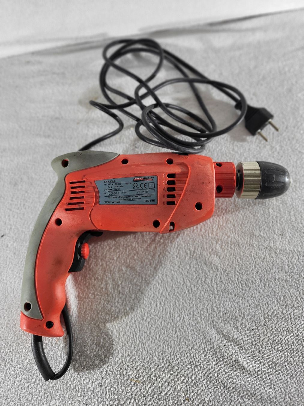 Einhell Trapani: Einhell Ergo Tool Schlagbohrmaschine 800E  – Usato da Grindelwald venduto da lego9 4