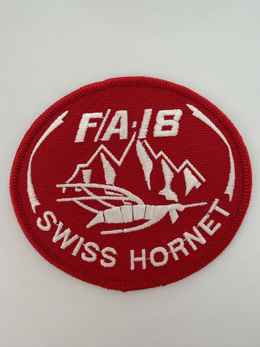 Schweizer Armee Plaketten & Abzeichen: F/A-18 Swiss Hornet patch  – Gebraucht aus Chamoson von Lio_Rey