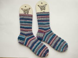 Socken aus Merino Wolle Gr. 42/43 superweich