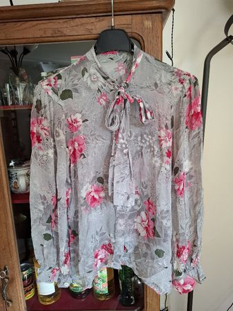 Chemisier Vintage en Soie taille M-L