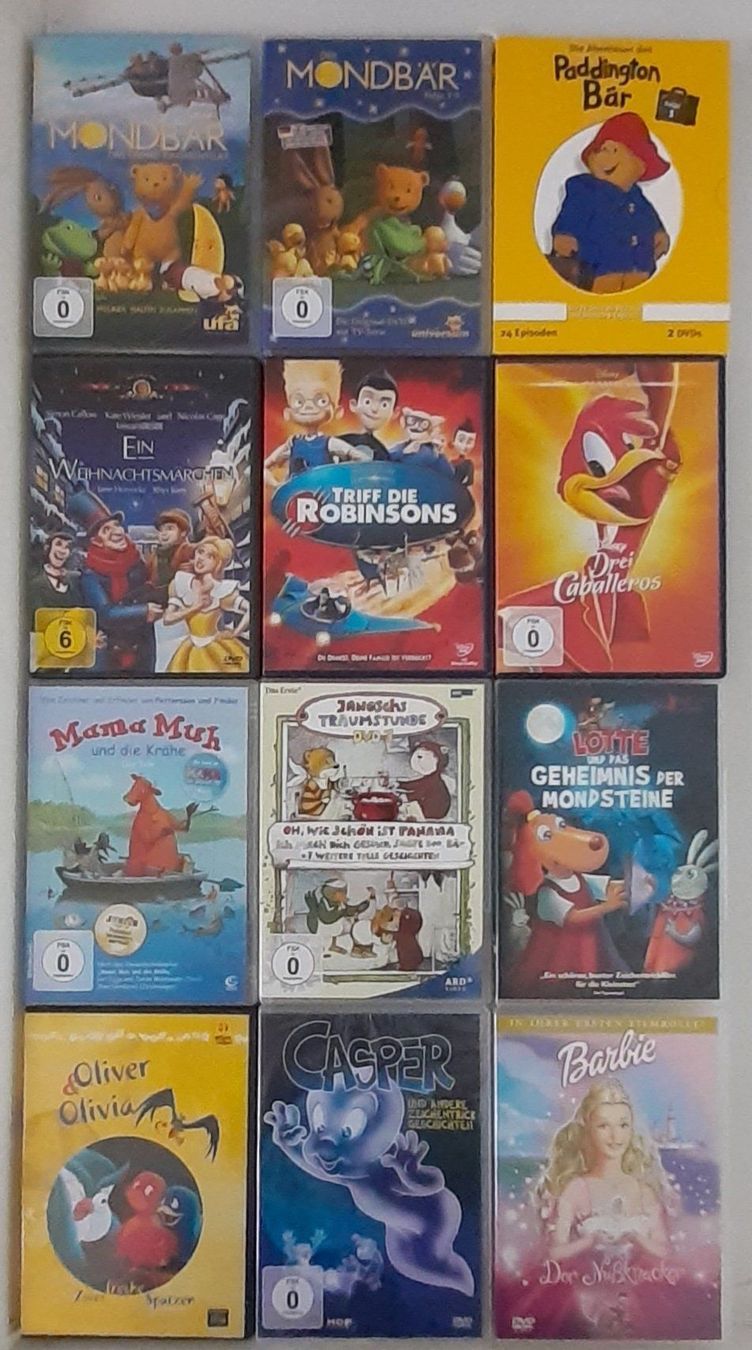 Alle DVDs: 12 Dvd Kinderfilme , deutsch – Gebraucht aus Astano von mclotto