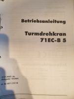 Betriebsanleitung Liebherr 71EC-B Originaldokument