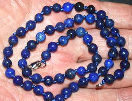 Halskette L-9313 – Ägyptischer Lapislazuli 6mm 44cm