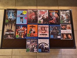 CD,DVD und Blu-ray Sammlung gemischt diverse Genres 61stk.